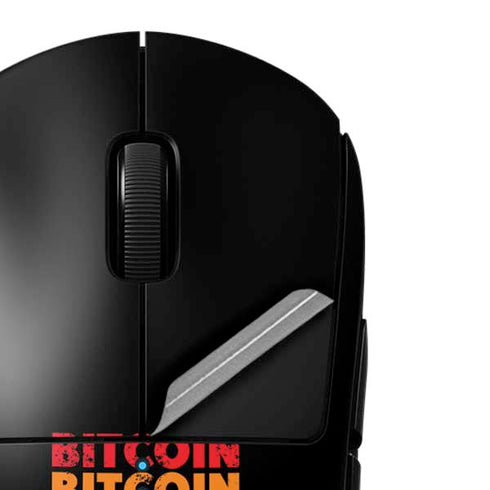 Rainbow Bitcoin G Pro Wireless Gaming Mouse Skin